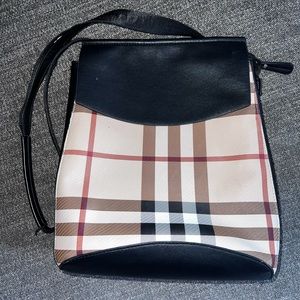 Convertible Crossbody Backpack Bag - Plaid
